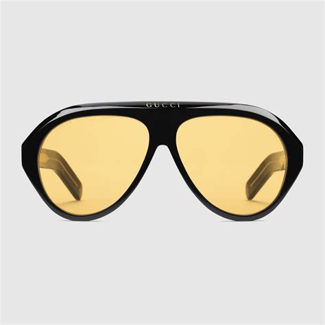 gucci men's navigator sunglasses|Gucci unisex aviator sunglasses.